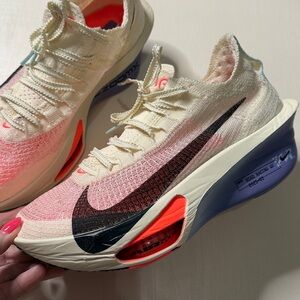 Nike Athletic Shoes in Cream, Pink, and Black